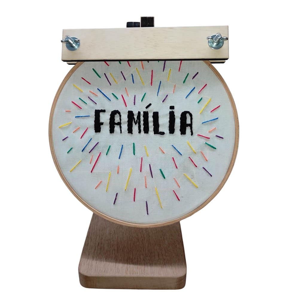 Suporte para Bastidor Articulado com apoio para celular para bordado a mão - Imagem 5