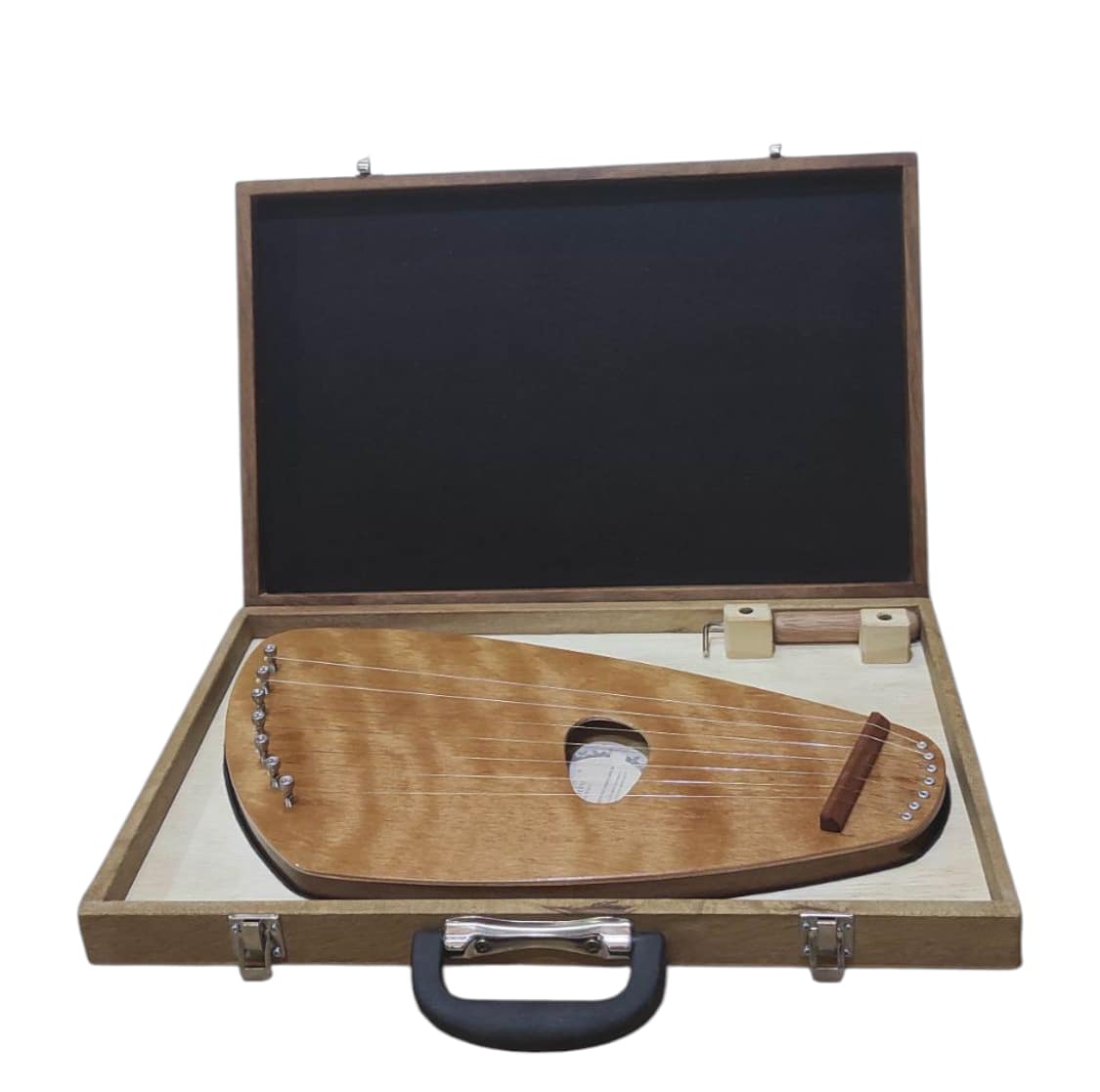 kantele pentatonico 7 cordas curupixa com estojo