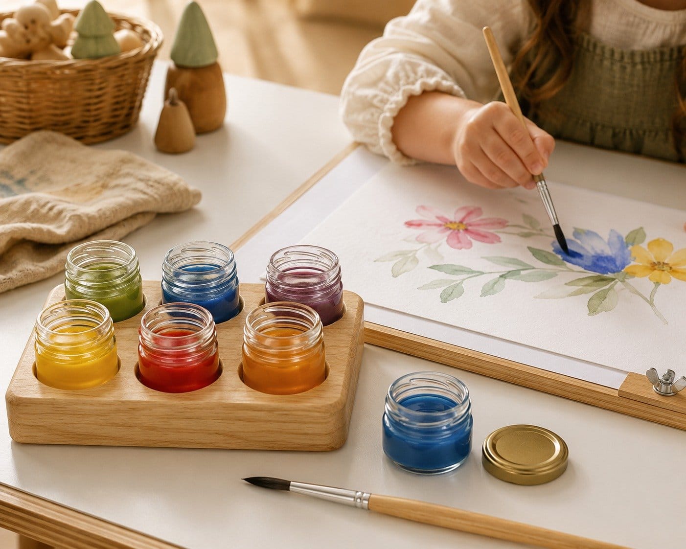 Kit para aquarela com 6 vidros - Imagem 4