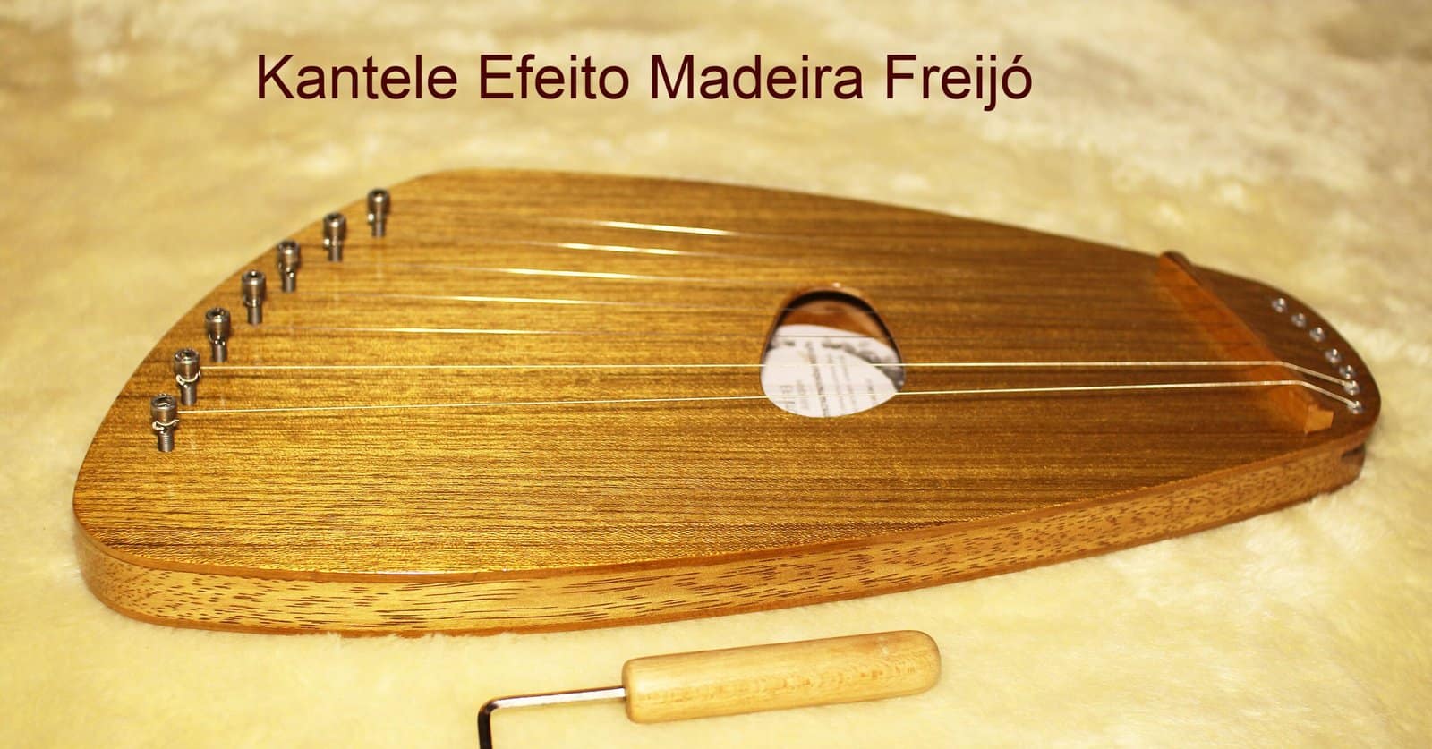 Kantele Pentatonico 7 cordas freijó - Imagem 5